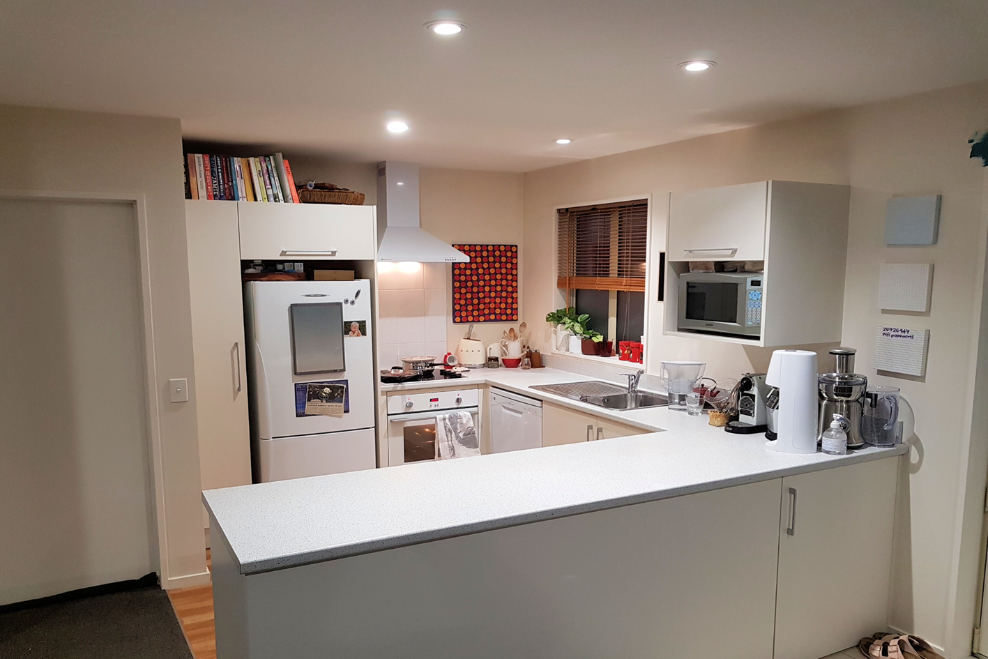 Photo of a well lit kitchen